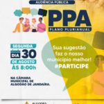 Nessa Segunda (31) tem Audiência Pública do PPA