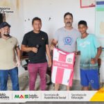 Projeto Menino de Ouro recebe equipamentos para a prática de esportes