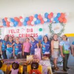 Festa para as crianças na escola Terezinha Alves