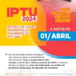 Pagar o IPTU é investir em Algodão de Jandaíra